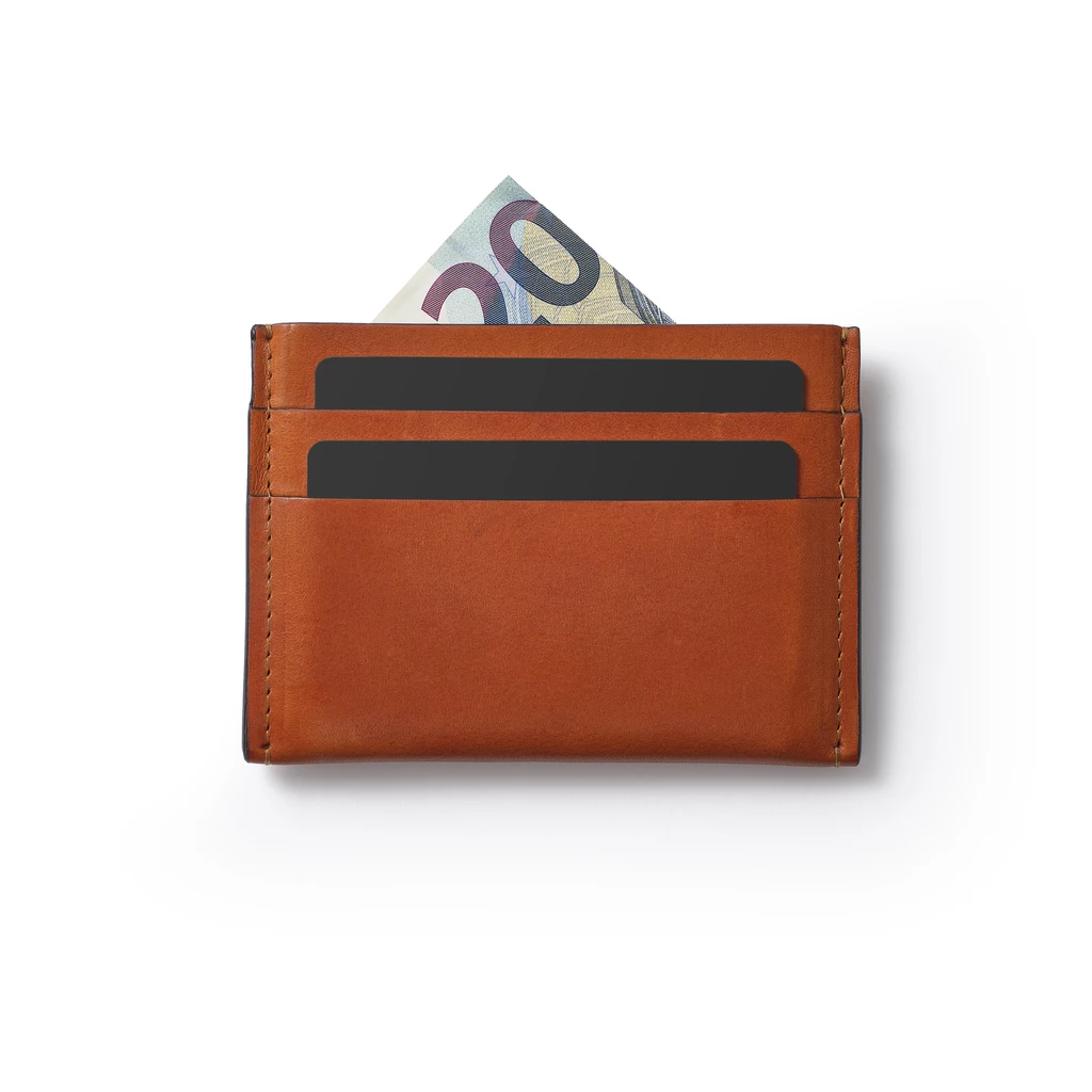 Leder Kartenhalter, Card Holder GRYP Chestnut