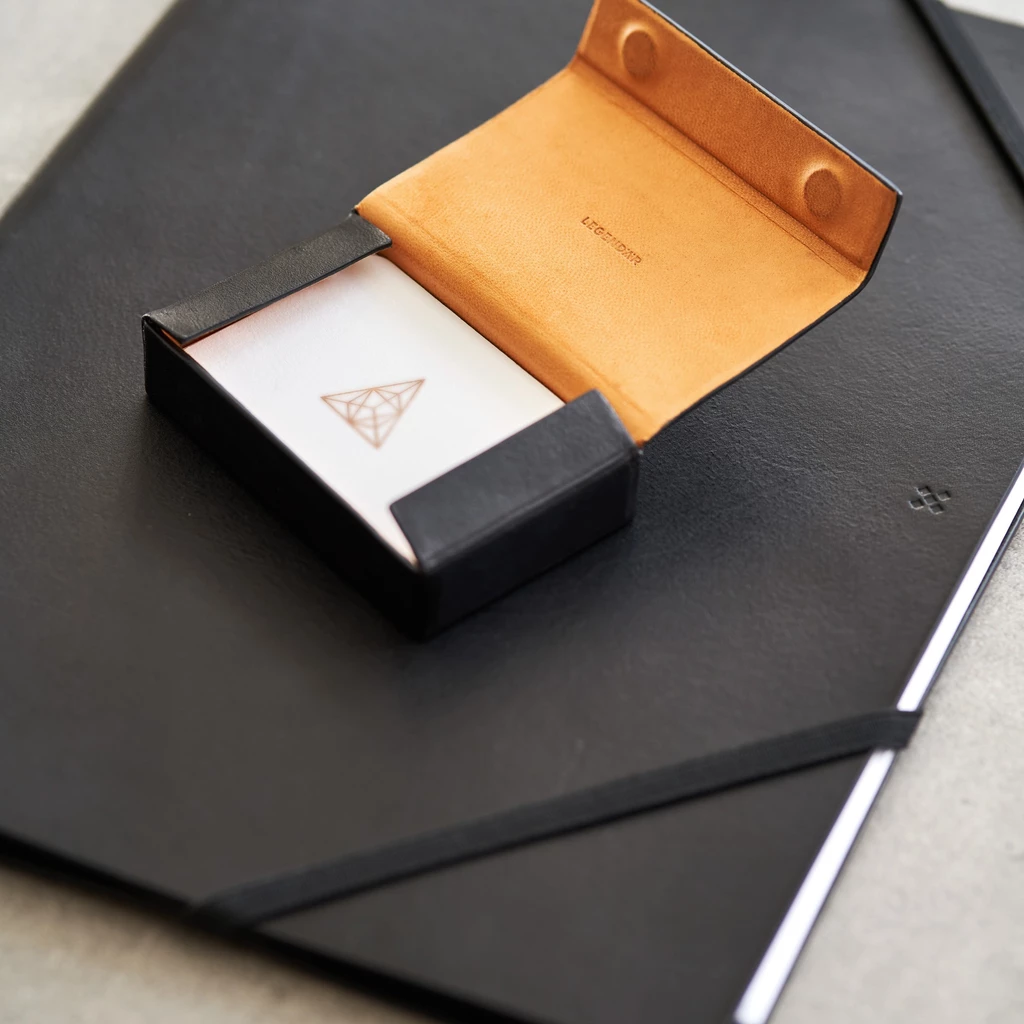 Leder Etui, Leather Case ETWEE Short Black