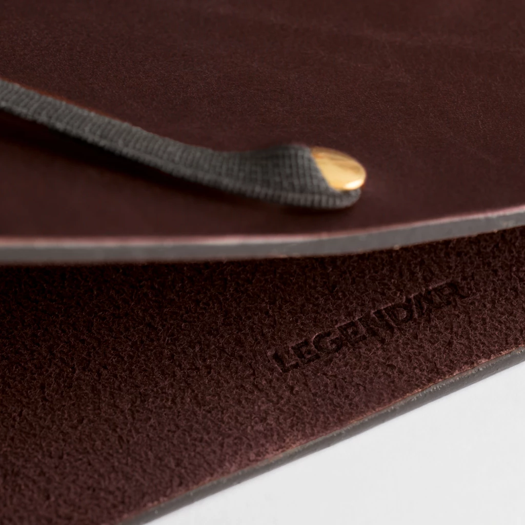 Leder Mappe, Document Folder HYDE Mokka