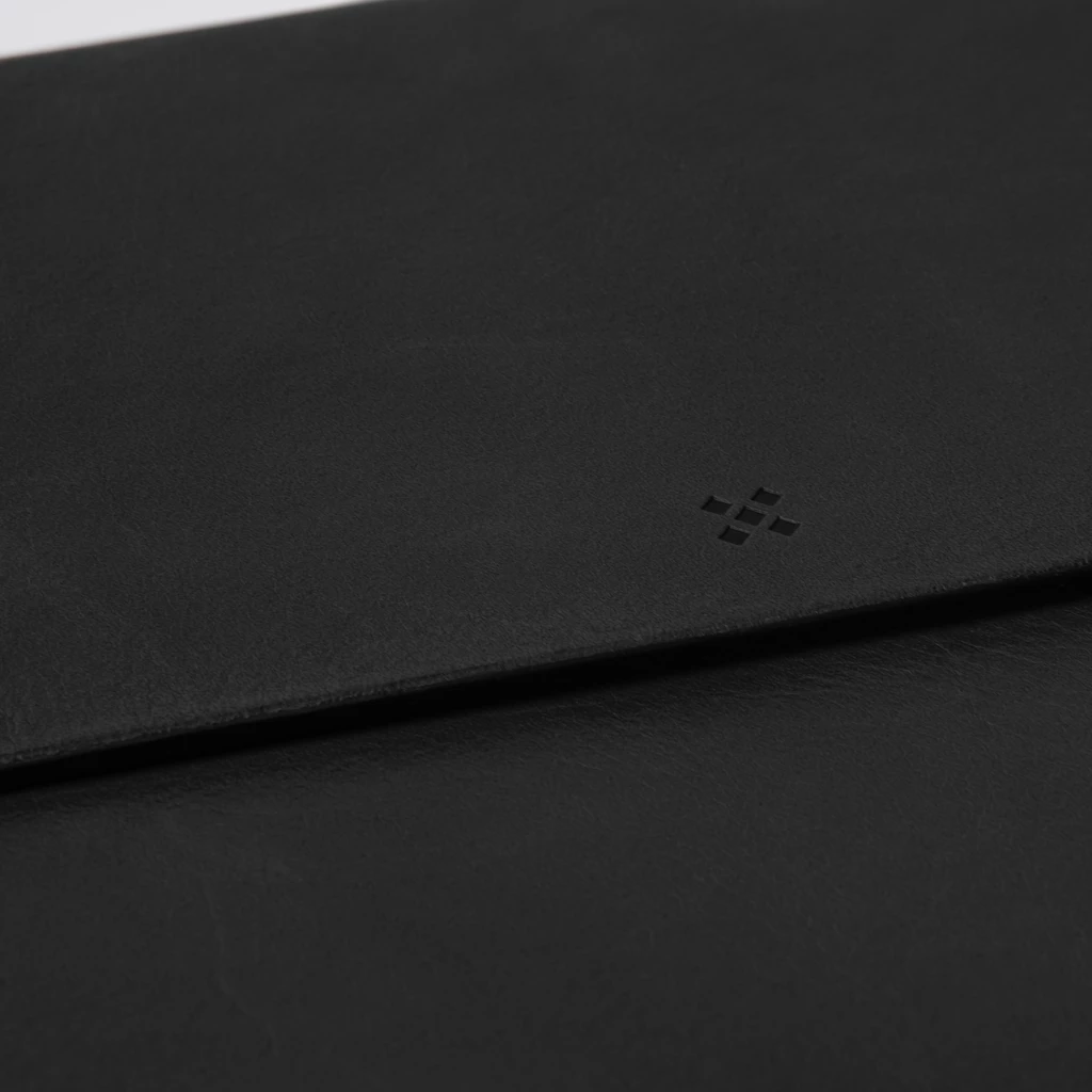 Leder Laptoptasche, Briefcase SLYMM black