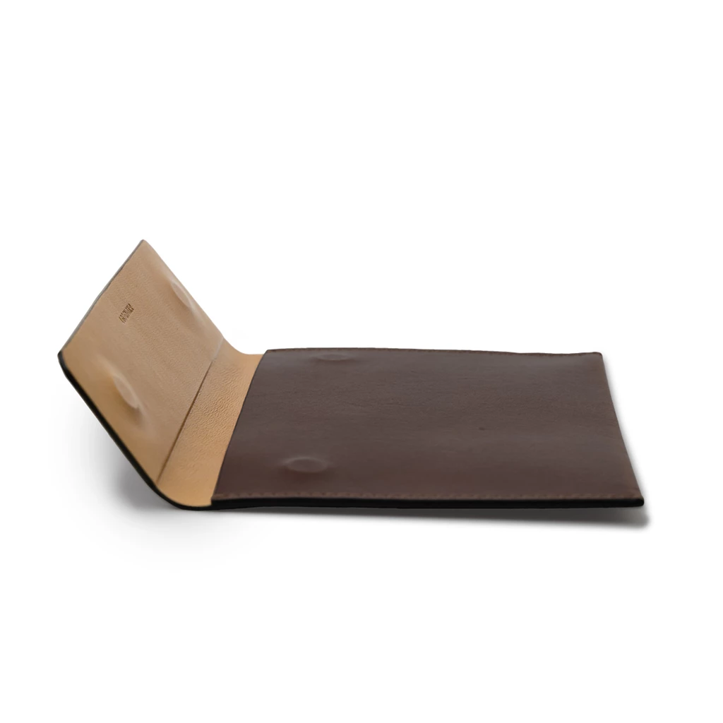 Leder Clutch, Mini Briefcase TRYP Mokka