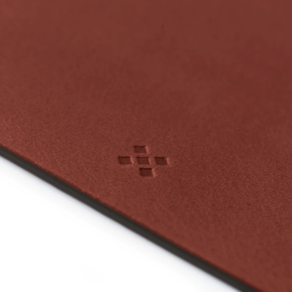 Leder Schreibtischunterlage, Desk Mat WRYTE Chestnut
