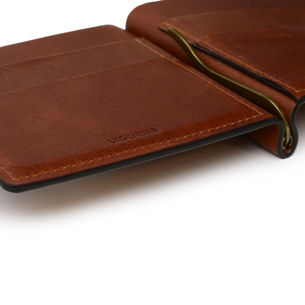 Leder Portemonnaie, Leather Wallet CLYP Chestnut