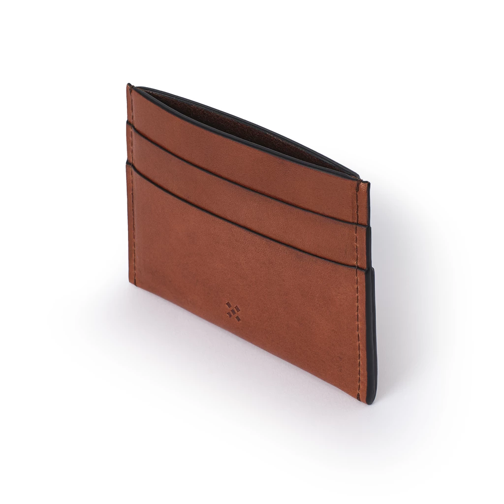 Leder Kartenhalter, Card Holder GRYP Mokka