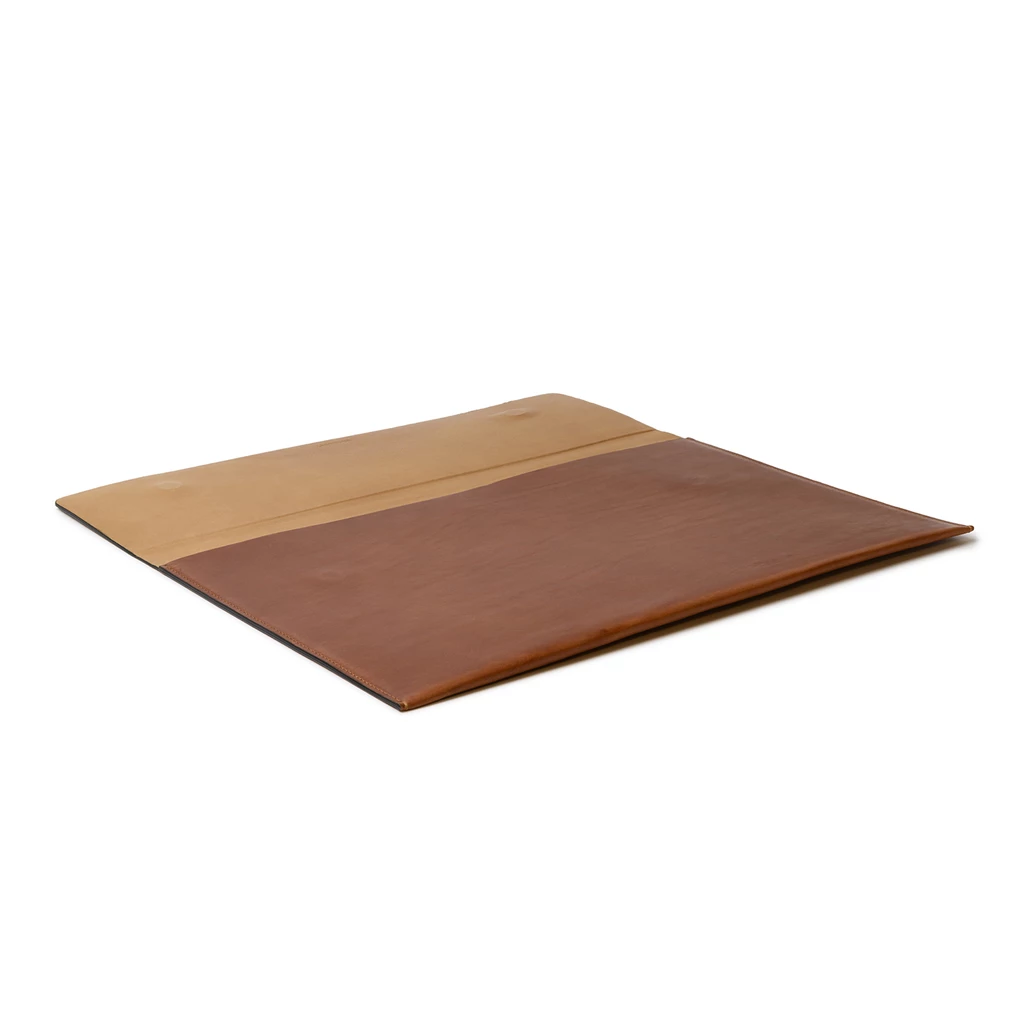 Leder Laptoptasche, Briefcase SLYMM chestnut