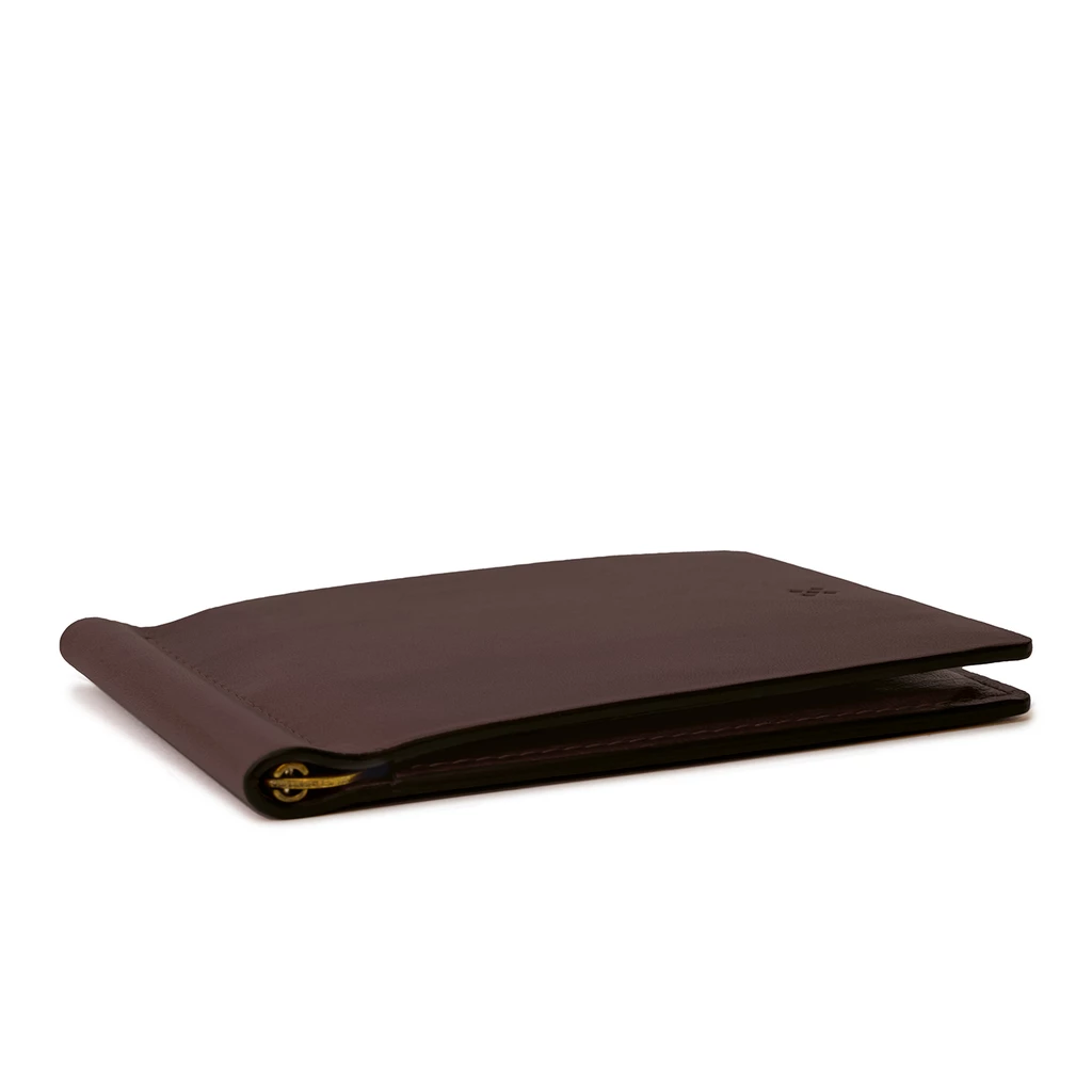 Leder Portemonnaie, Leather Wallet CLYP Mokka